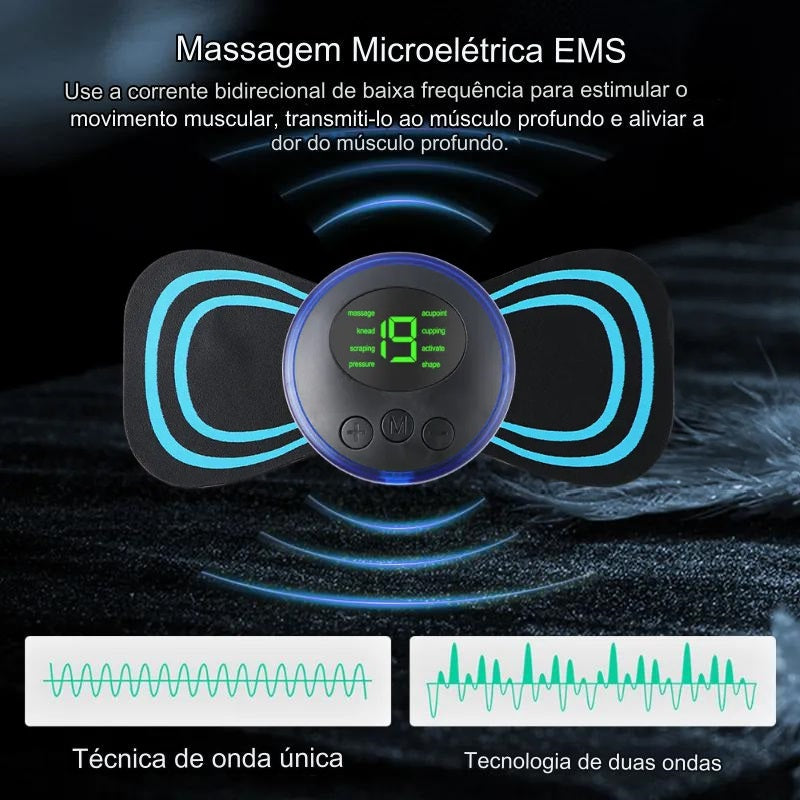 Tapete FisioRelax com EMS Elétrico para Massagem e Saúde dos Pés